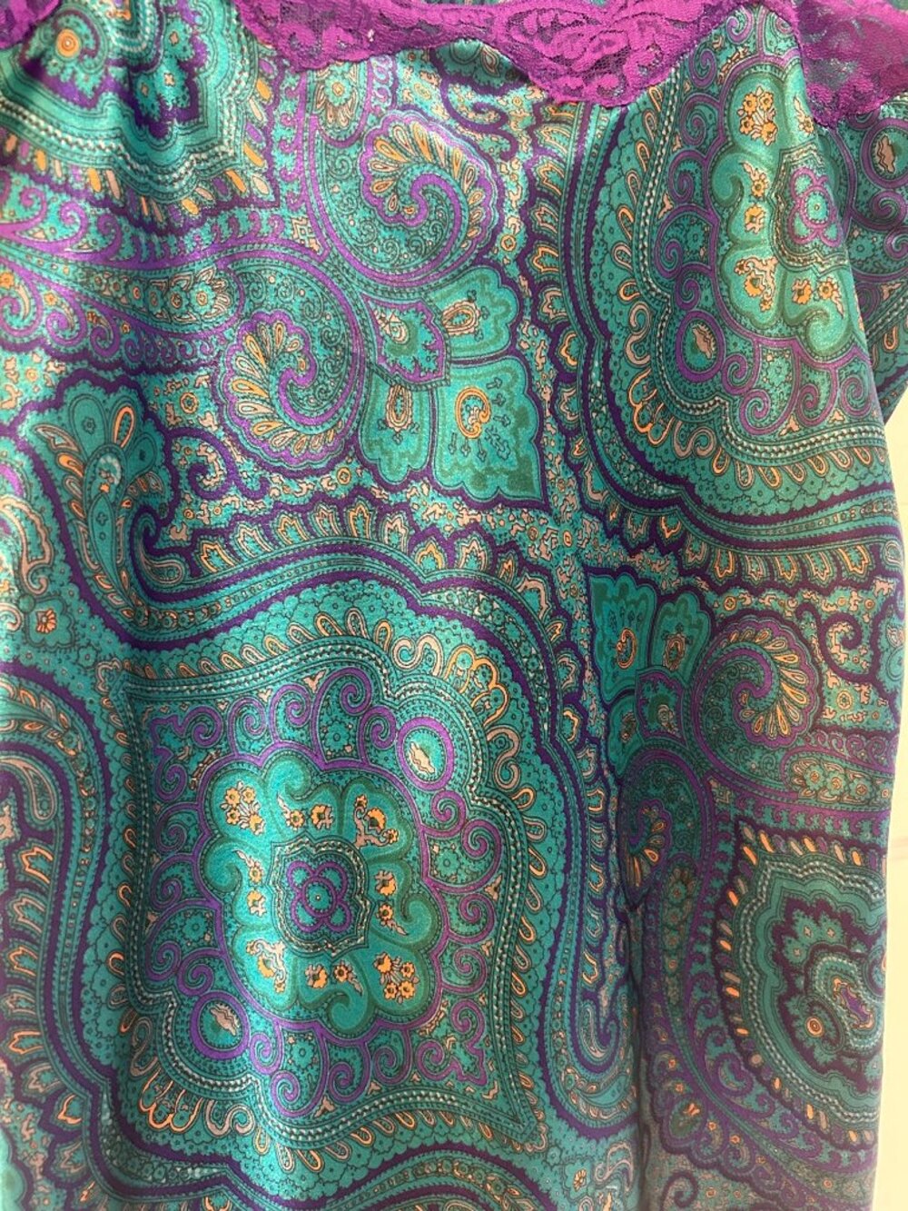 VICTORIA'S SECRET Vintage Paisley Print Slip - Picture 6 of 6